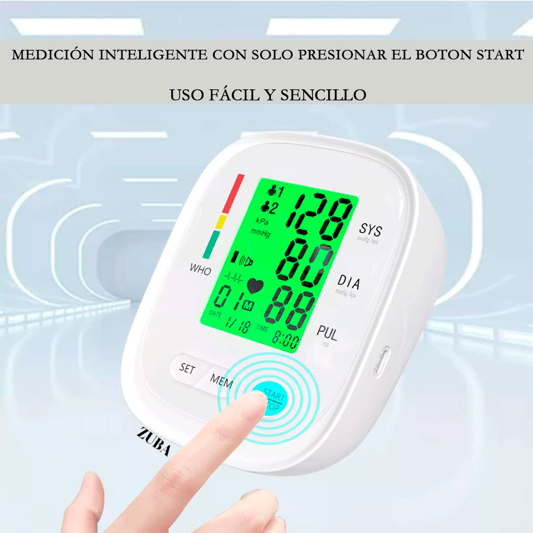 Monitor De Presión Arterial De Brazo Recargable, Baumanómetro De Brazo Digital, Transmisión De Voz, Batería De Larga Duración, Certificación Europea.