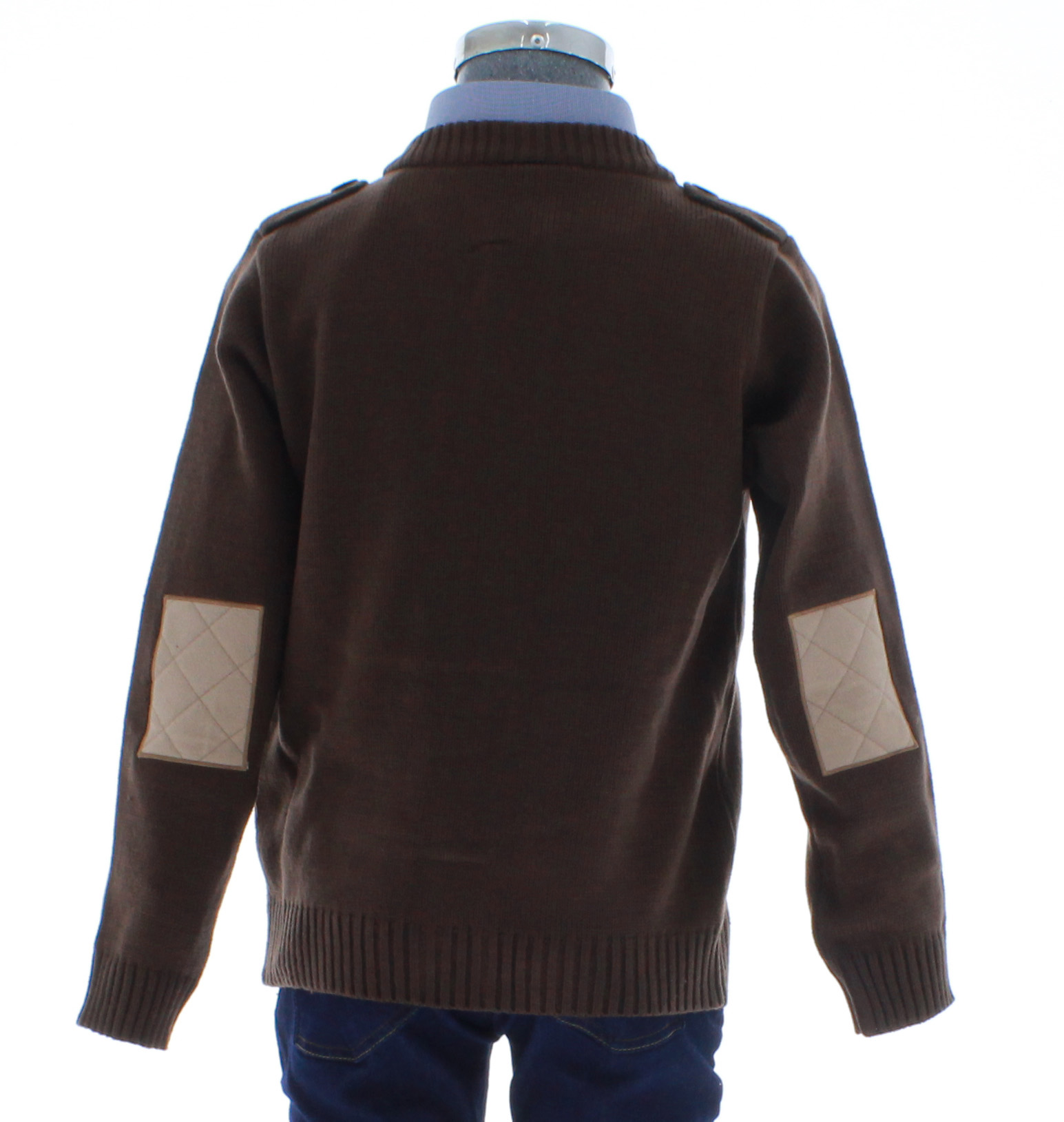 Sueter Niño Tejido Cafe 2640 1 a 16 Años