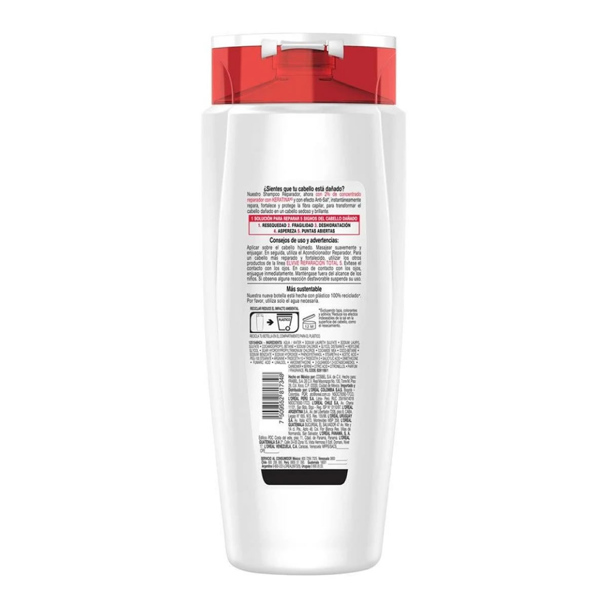 Shampoo Reparación Total 1 L L'Oréal Elvive 000311526 SMS
