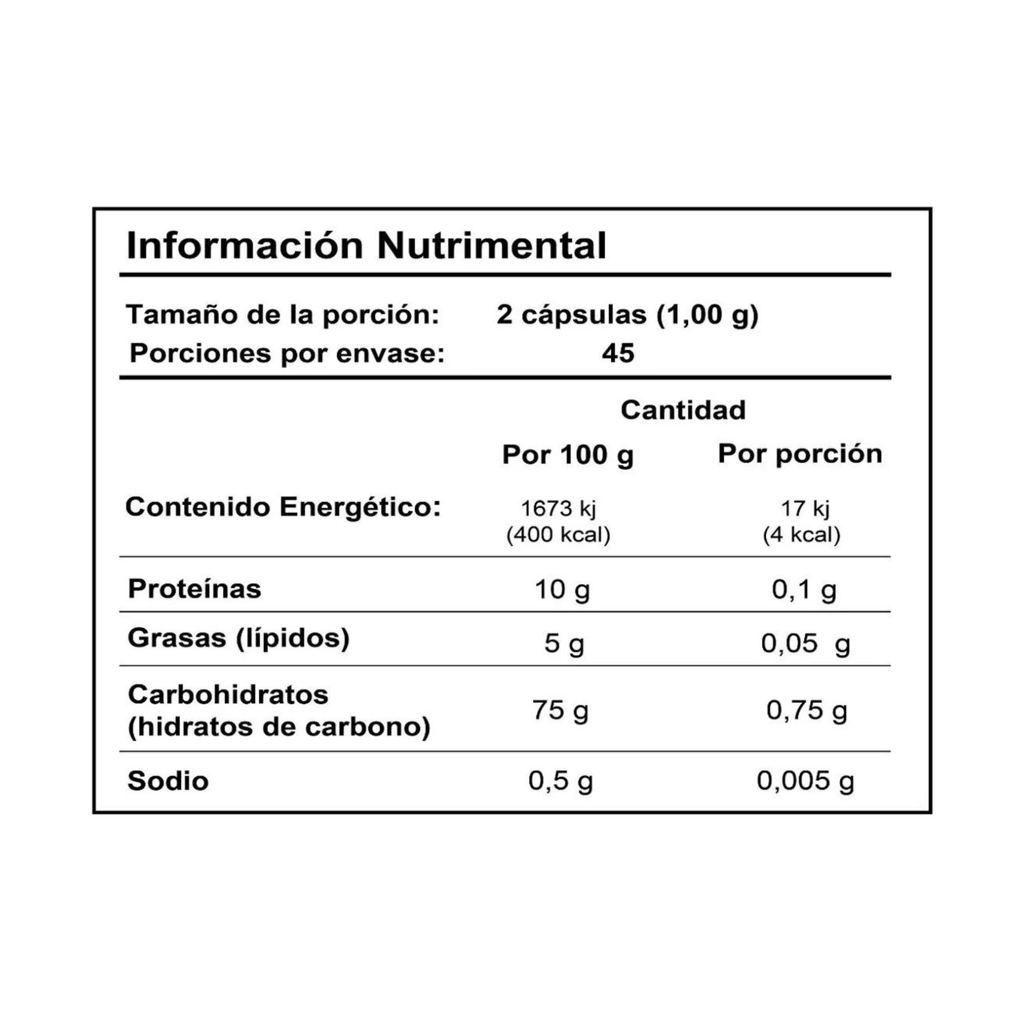 Cúrcuma Jengibre + Pimienta Cayena 90 Cápsulas Raíces Verdes