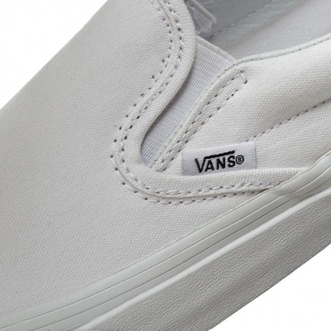 Tenis Vans Classic Slip-on blancos unisex 0EYEW00 original.