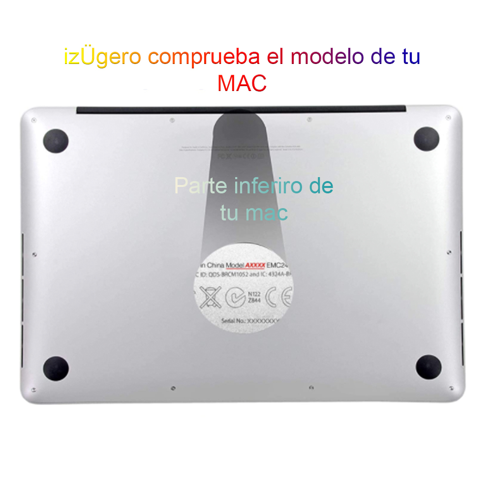 CARCASA FUNDA PROTECTOR CASE izÜg para Macbook Pro 13 USB-C 2338 M1 A2251 A2289 A2159 A1989 A1706 A1708 TIFFANY