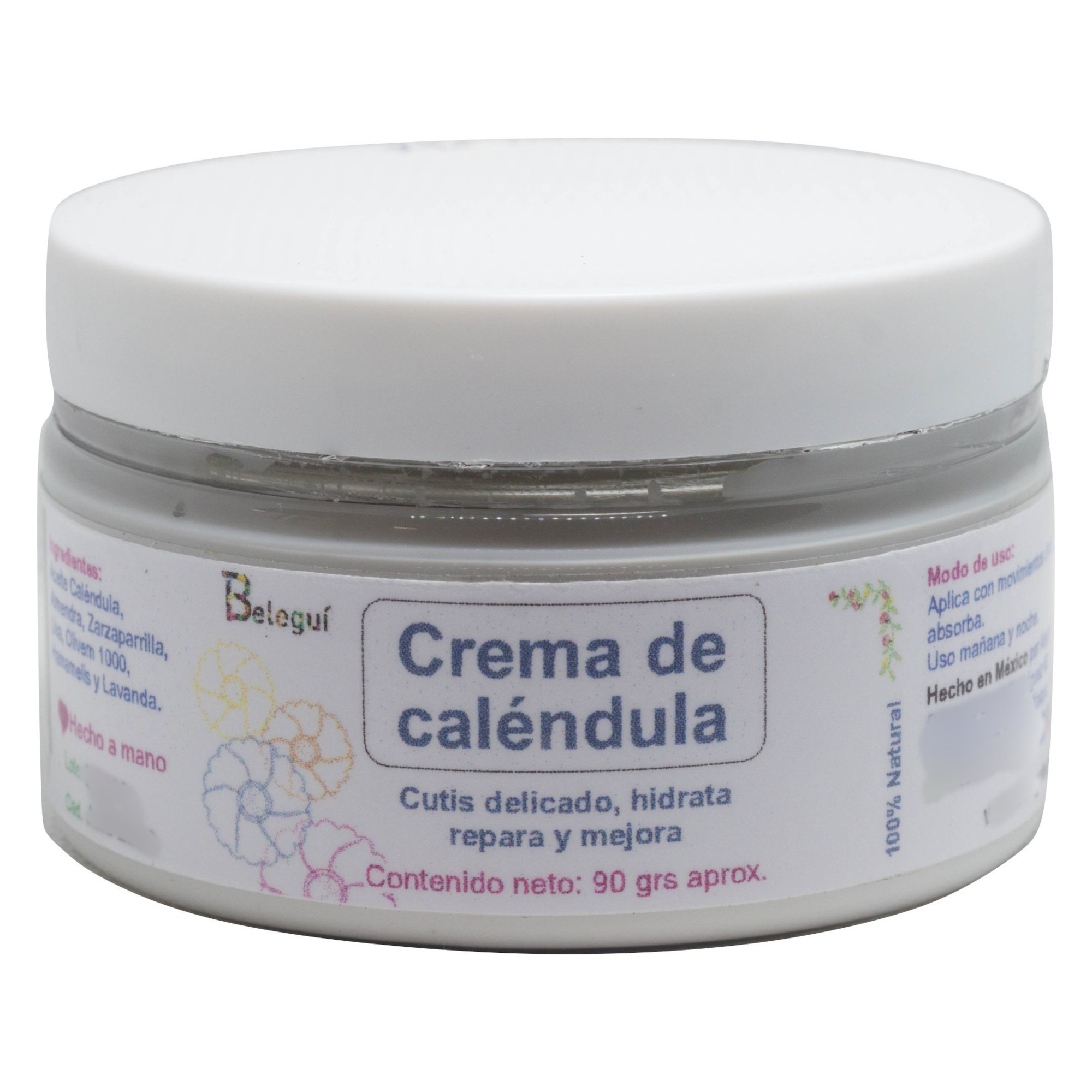 Crema Caléndula Beleguí, 90 grs. Cutis sensible o delicado