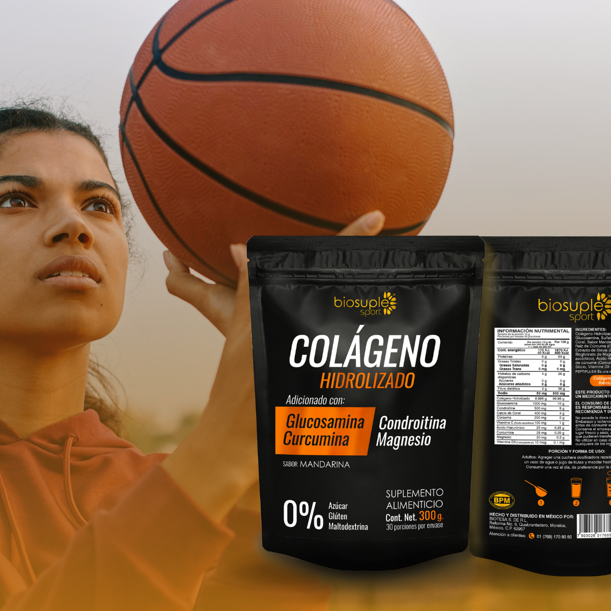 Colageno Hidrolizado + Glucosamina + Curcumina Bolsa 300g