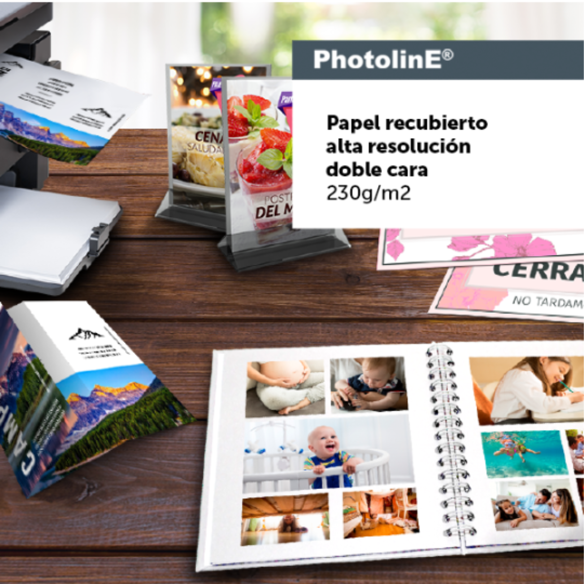 25 Hojas Papel Recubierto Kronaline Mate Doble Cara Fotografico BJ240