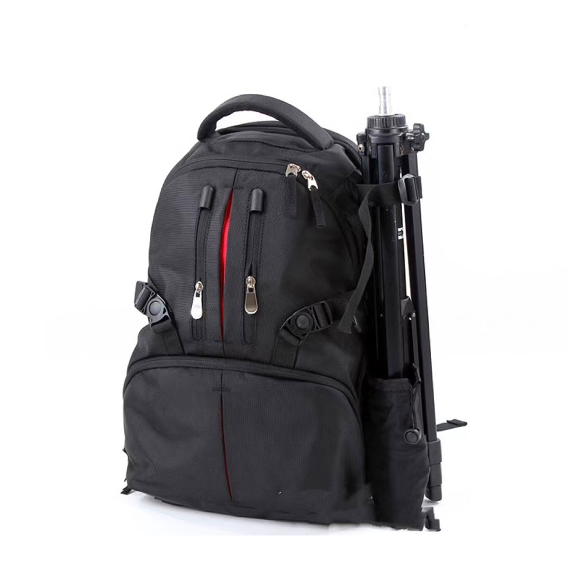 Tec4Home Mochila Para Laptop Y Cámara Fotográfica Premium Negro/rojo