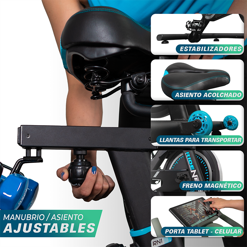 Bicicleta Spinning Estática Fija Modelo RN1 | Bicicleta Entrenamiento Interior | Ciclismo Interior | Indoor Cycling