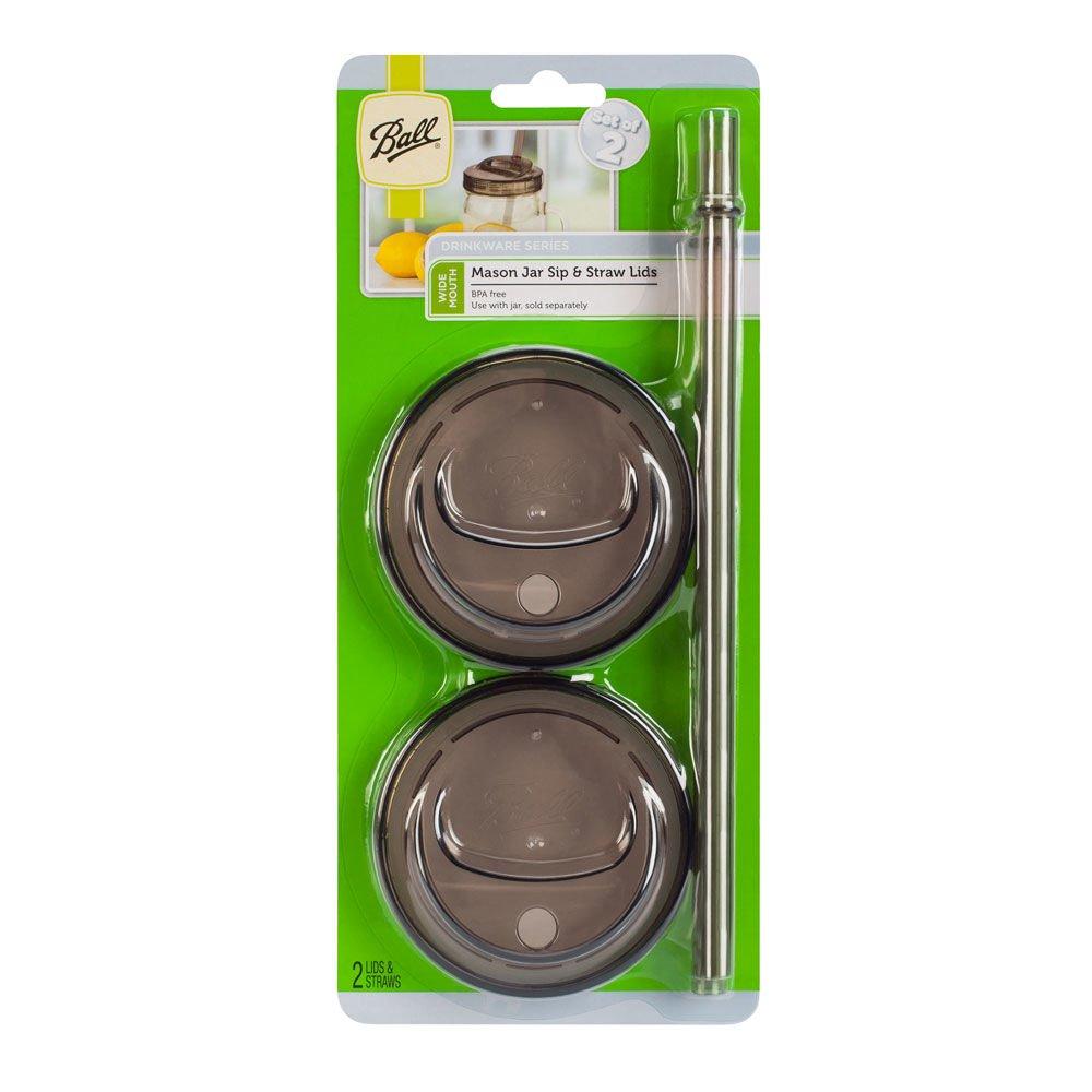 Pack 2 Tapas Sip And Straw Boca Ancha Humo Ball