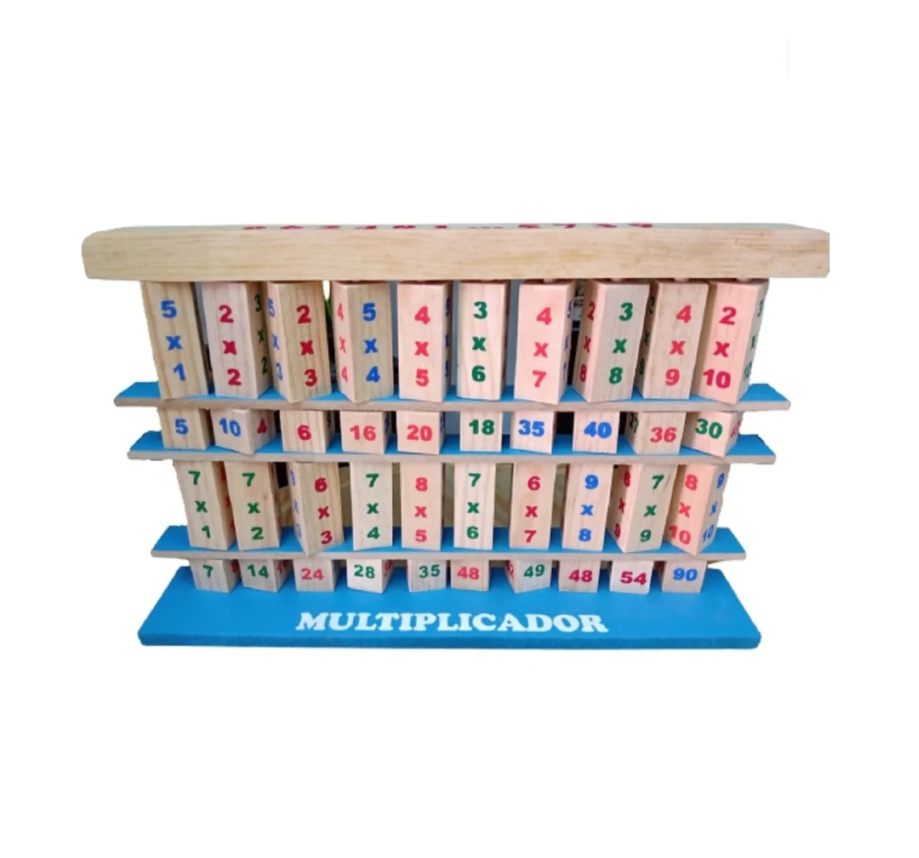Tablas De Multiplicar Multiplicador Didactico De Madera Niño