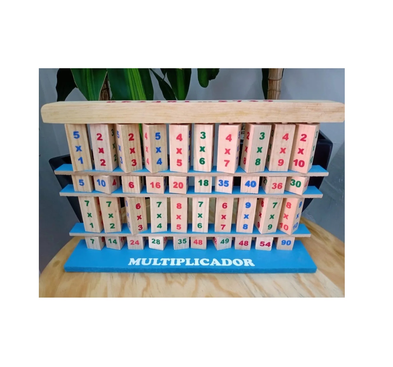 Tablas De Multiplicar Multiplicador Didactico De Madera Niño