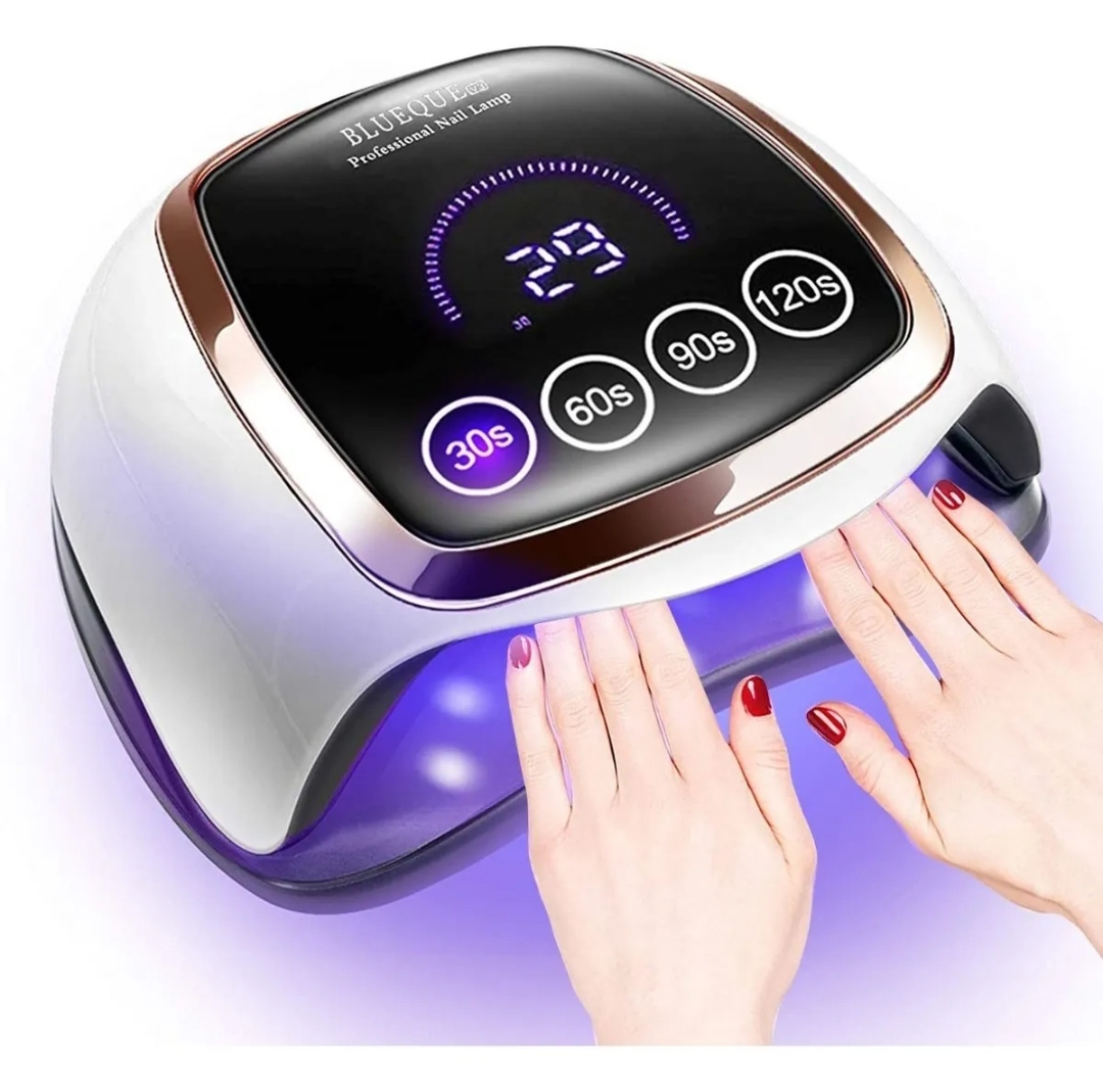 Lámpara De Uñas Led Uv De 168w Con Pantalla Táctil Lcd