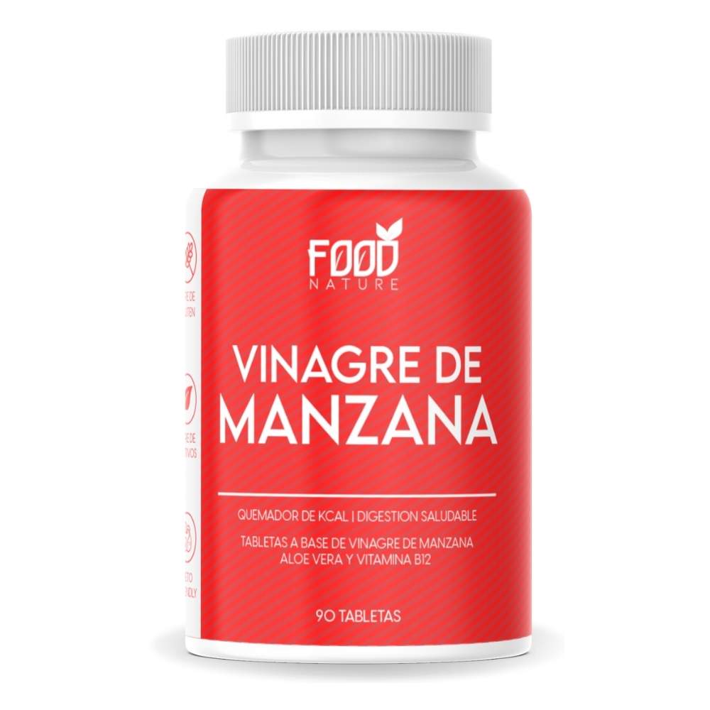 Vinagre de Manzana, Apple Cider Vinegar, 90 Tabletas 100% Natural