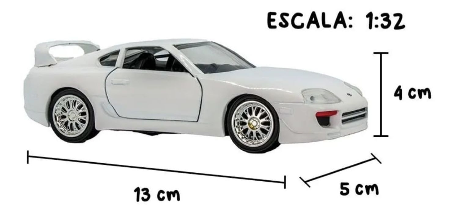 Brian Toyota Supra Blanco 1:32 Jada Colección 