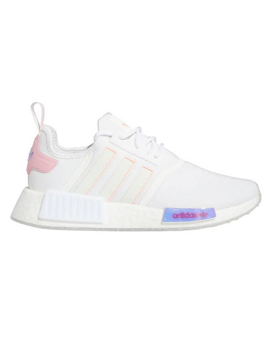 TENIS ADIDAS NMD_R1 BLANCO CON ROSA Y MORADO (GW5679)