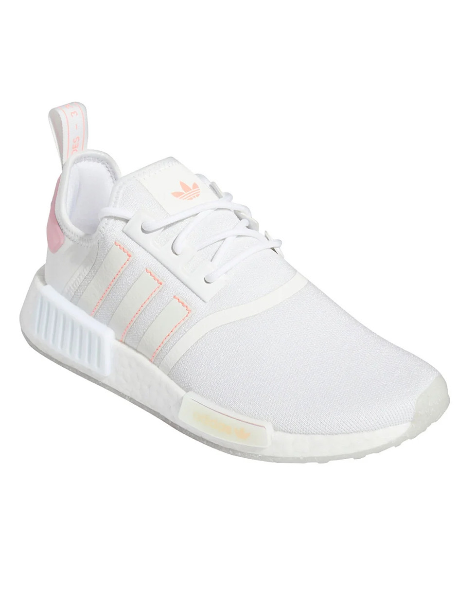 TENIS ADIDAS NMD R1 BLANCO CON ROSA Y MORADO GW5679