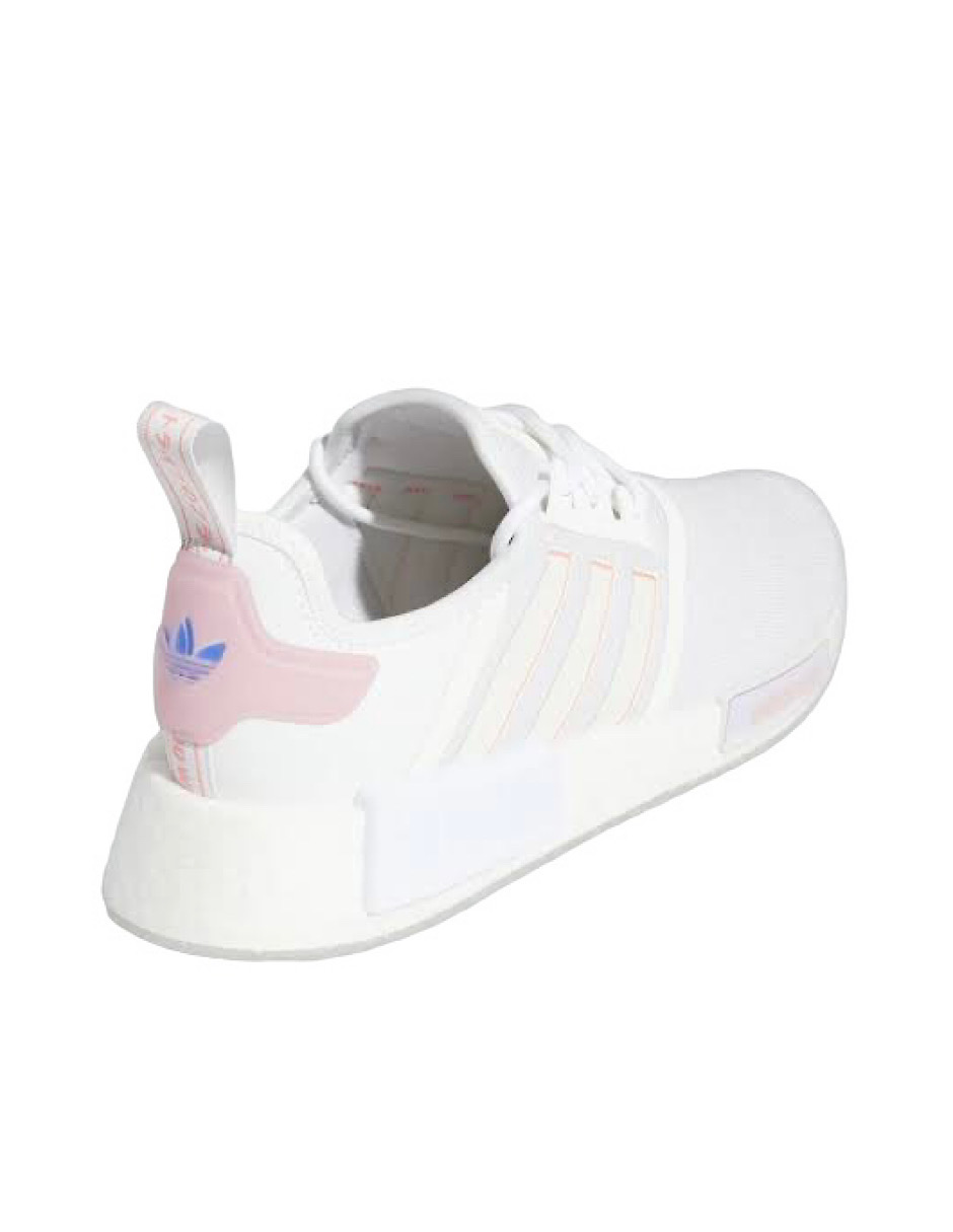 TENIS ADIDAS NMD_R1 BLANCO CON ROSA Y MORADO (GW5679)