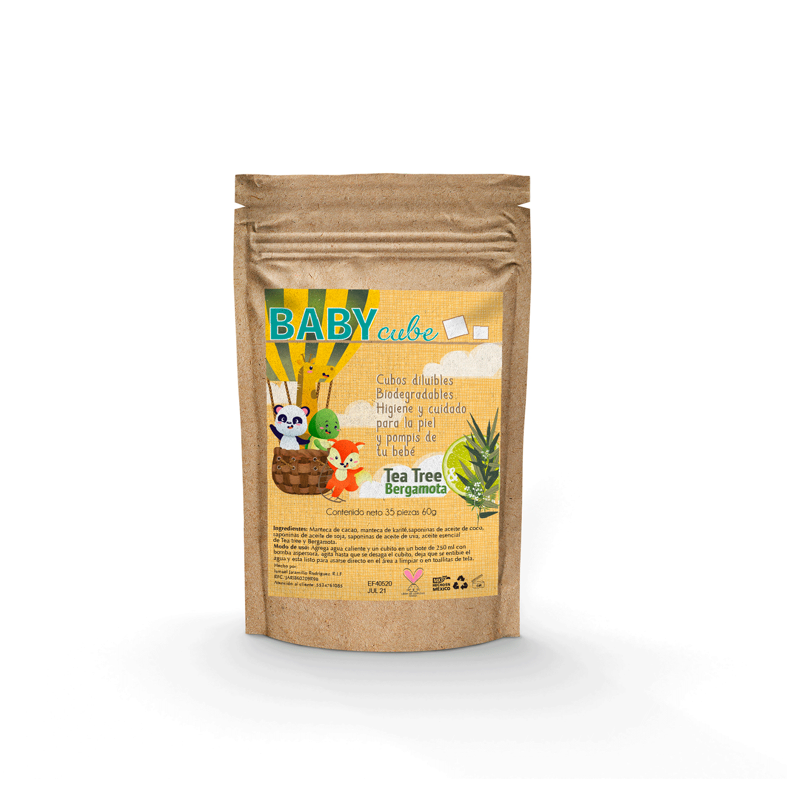 Cubos diluibles para aseo de bebé Baby cube