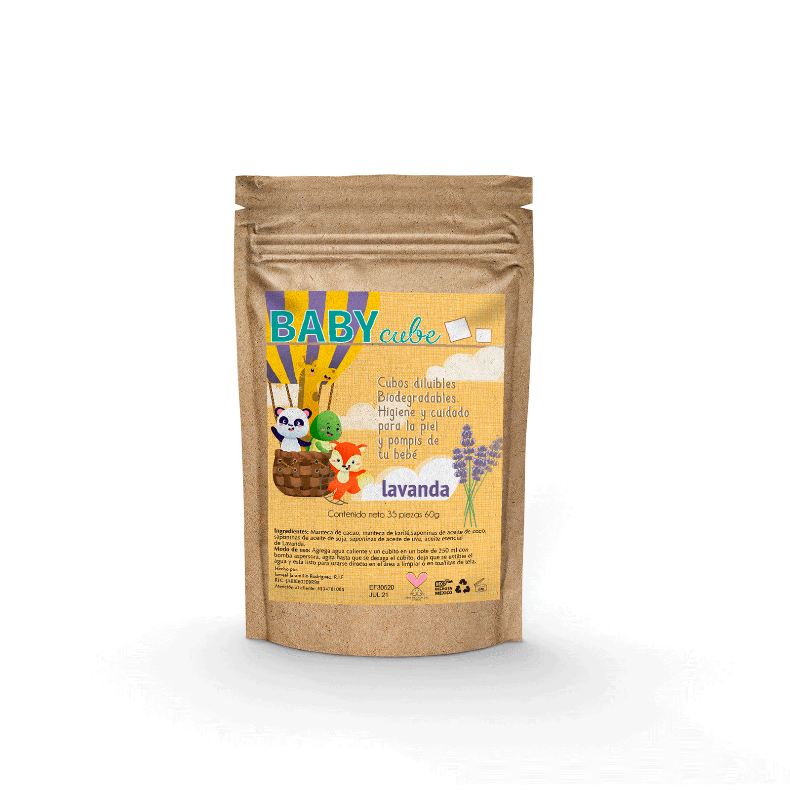 Cubos diluibles para aseo de bebé Baby cube