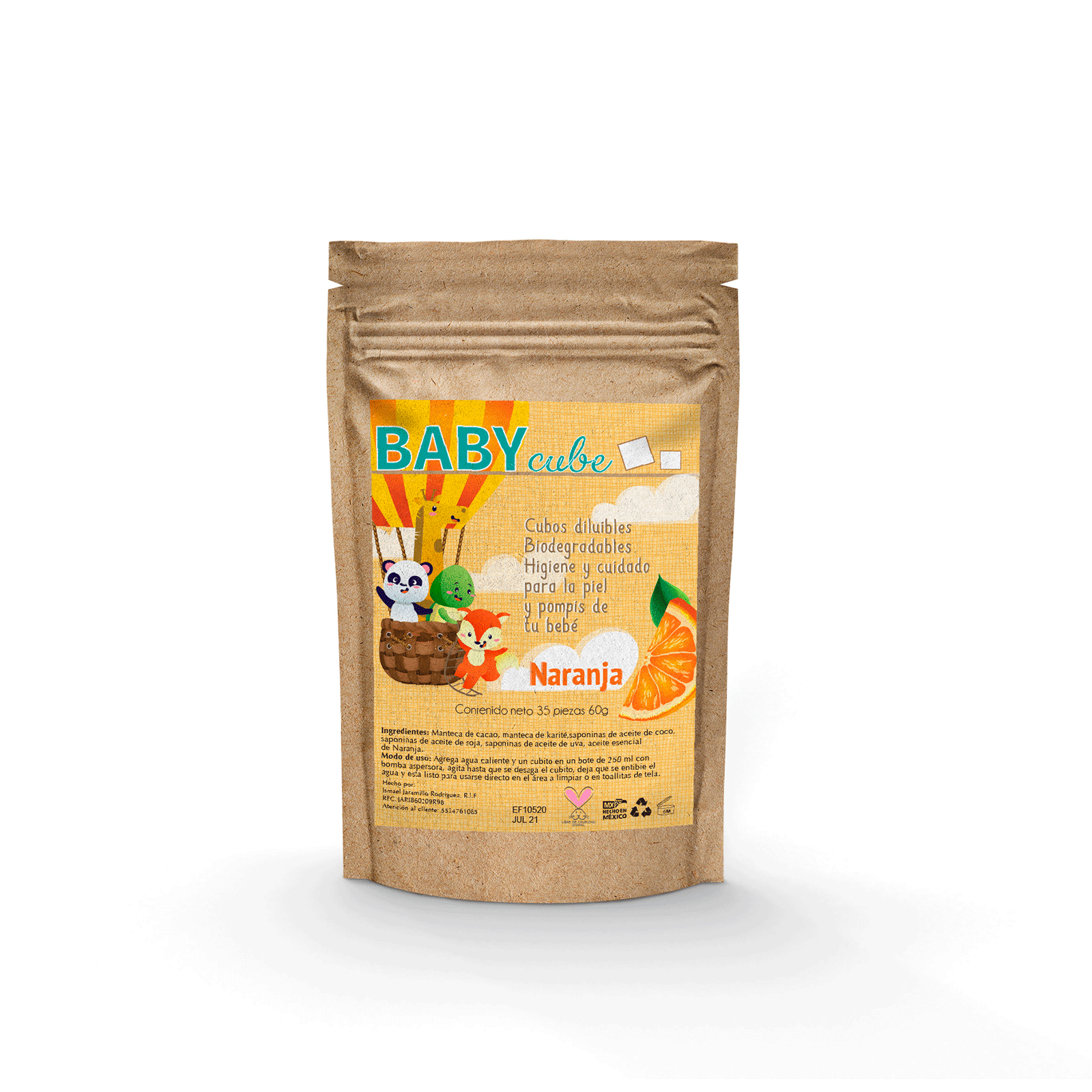 Cubos diluibles para aseo de bebé Baby cube