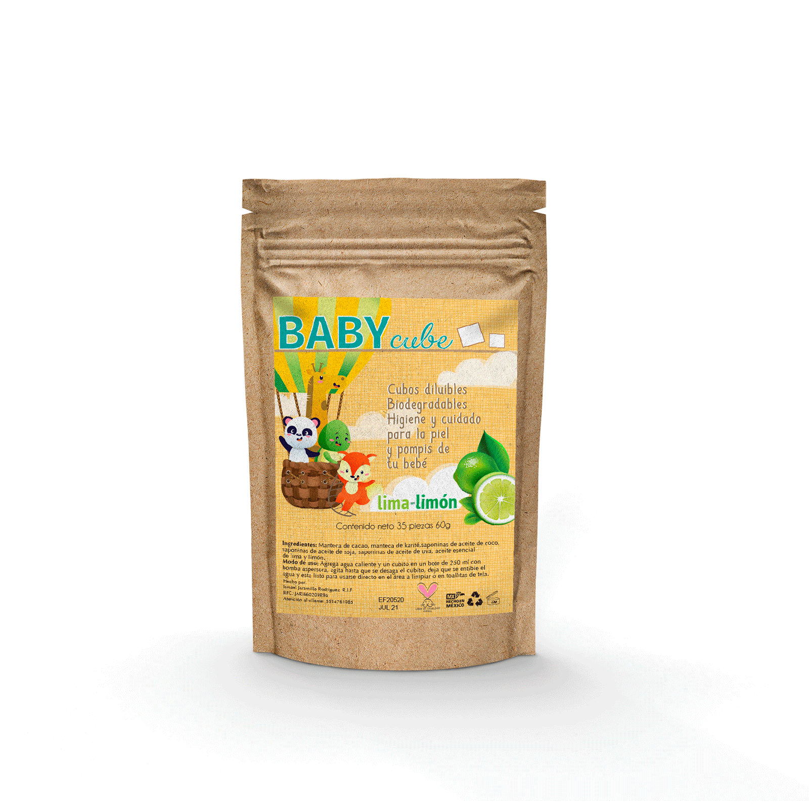 Cubos diluibles para aseo de bebé Baby cube