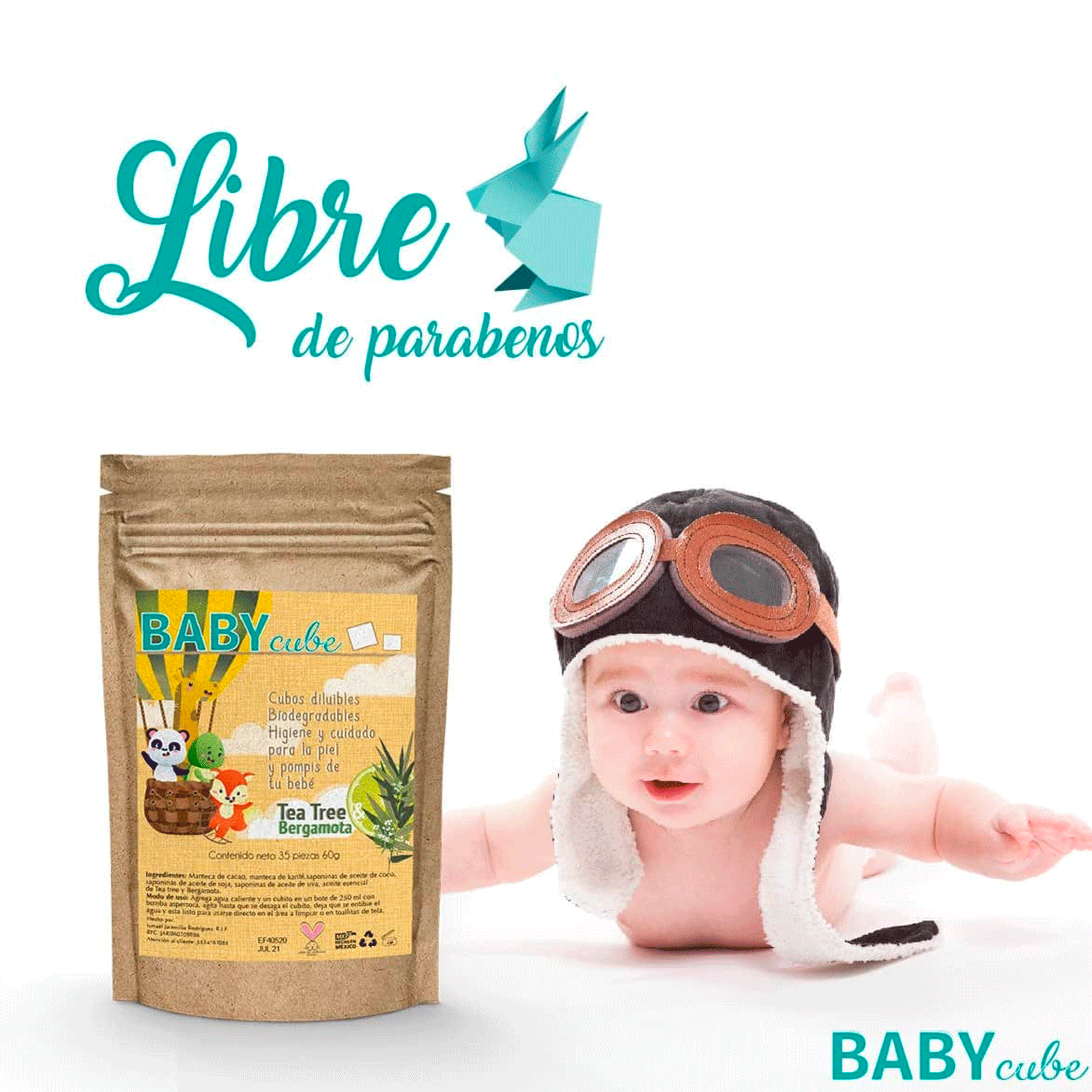 Cubos diluibles para aseo de bebé Baby cube