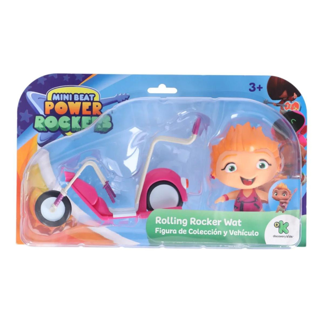 Mini Beat Power Rockers Rolling Rocker Wat figura de coleccion y vehiculo