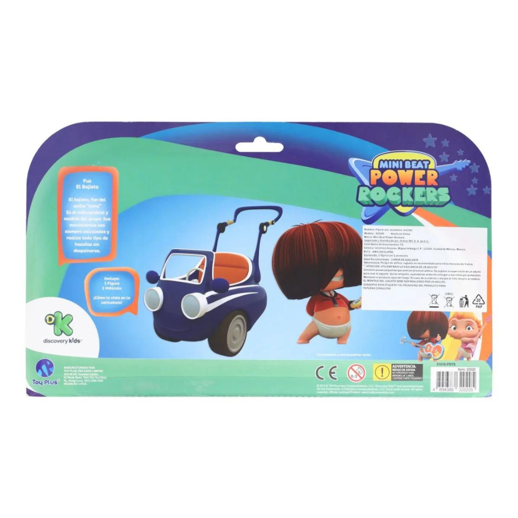 Mini Beat Power Rockers Rolling Rocker Fuz figura de coleccion y vehiculo