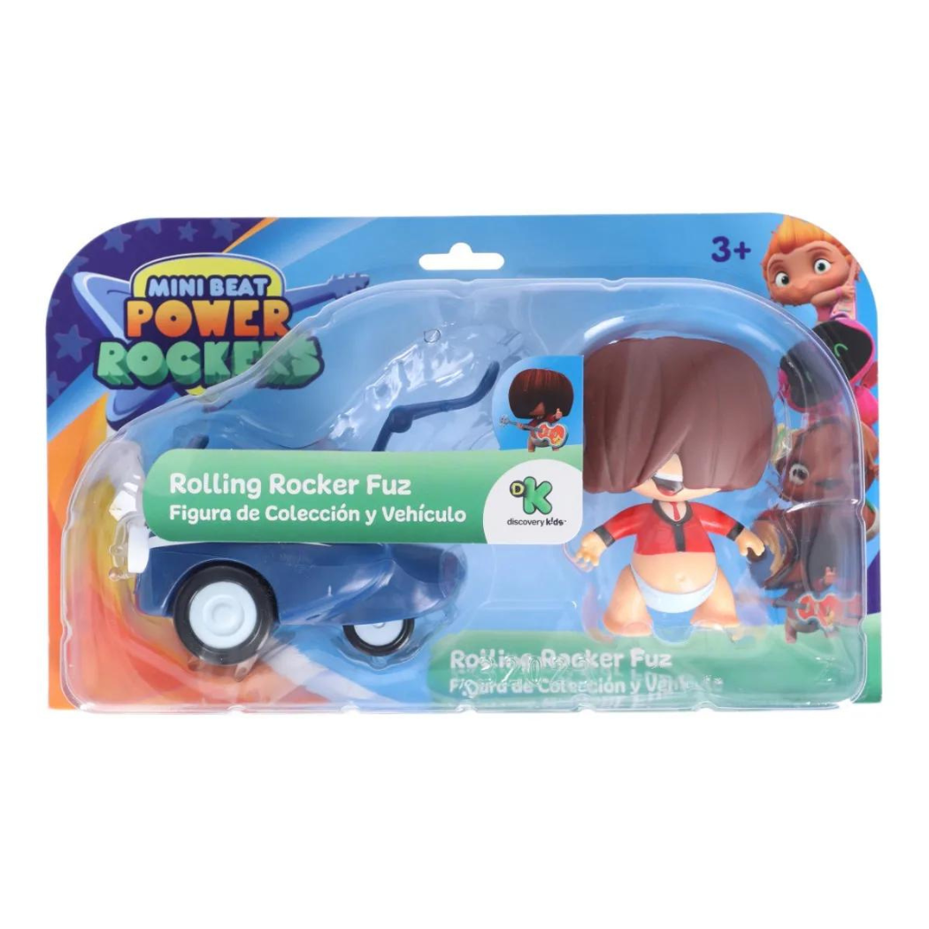 Mini Beat Power Rockers Rolling Rocker Fuz figura de coleccion y vehiculo