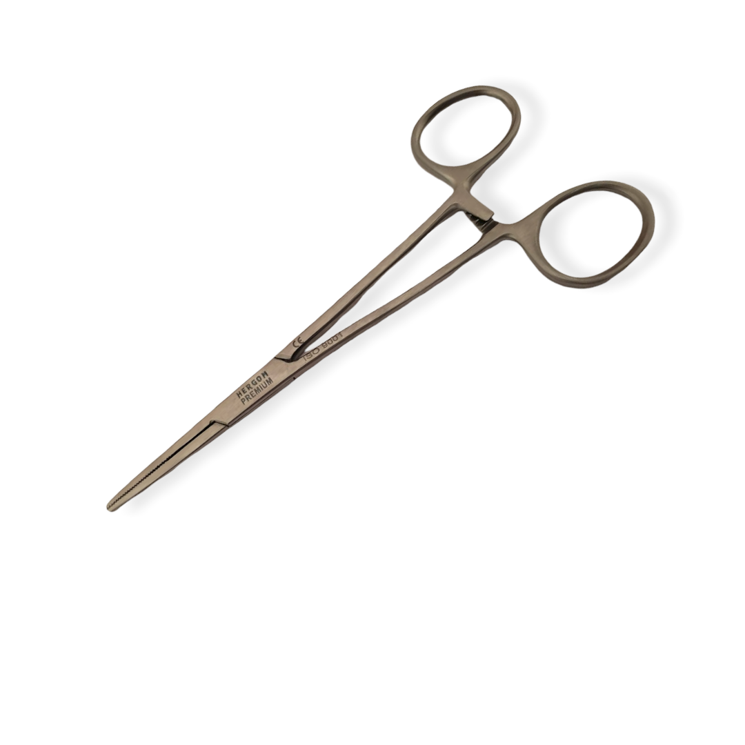 Pinza Kelly recta 14 cm, Hergom Premium