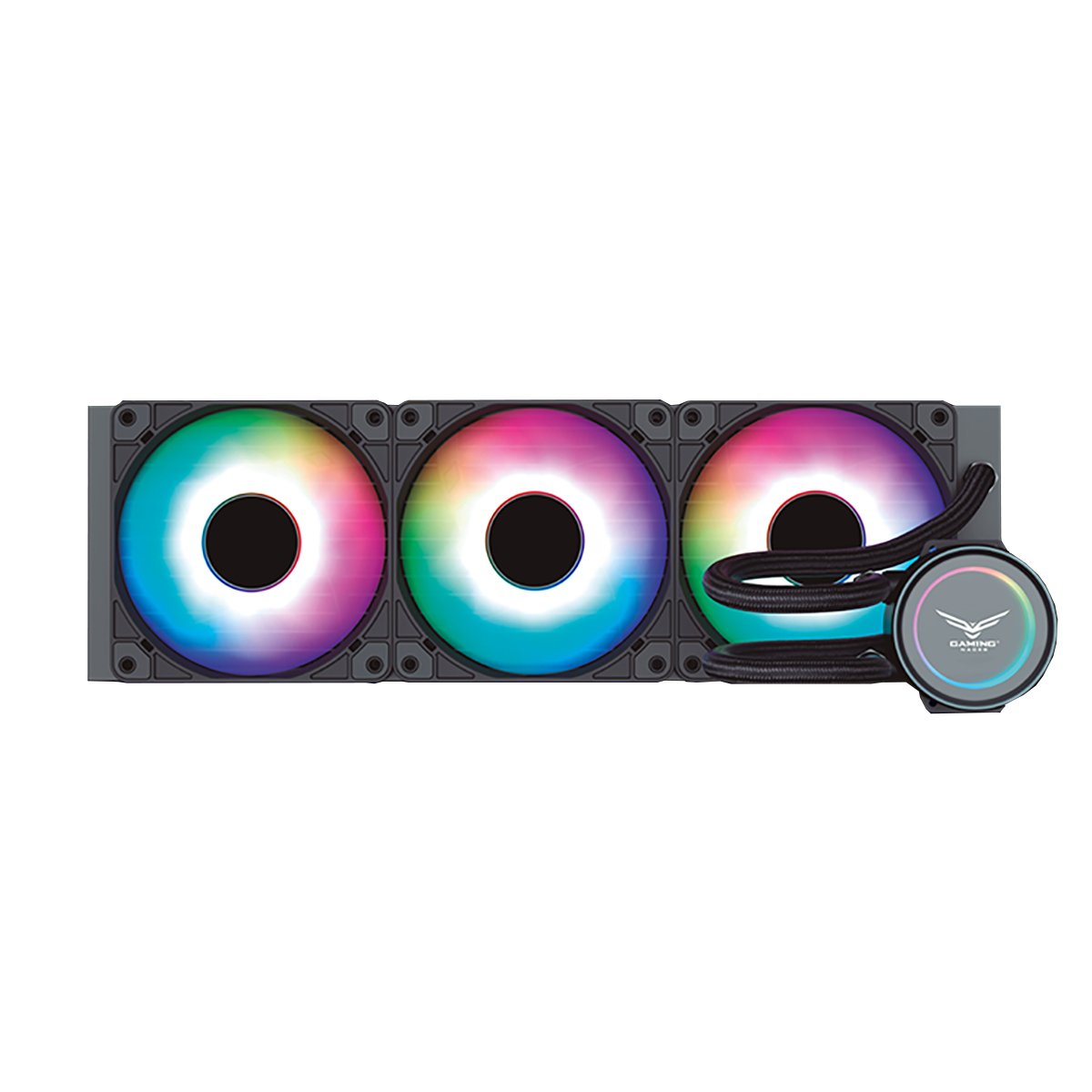 Sistema de Enfriamiento Liquido 3 Ventiladores ARGB GLACIAR 360