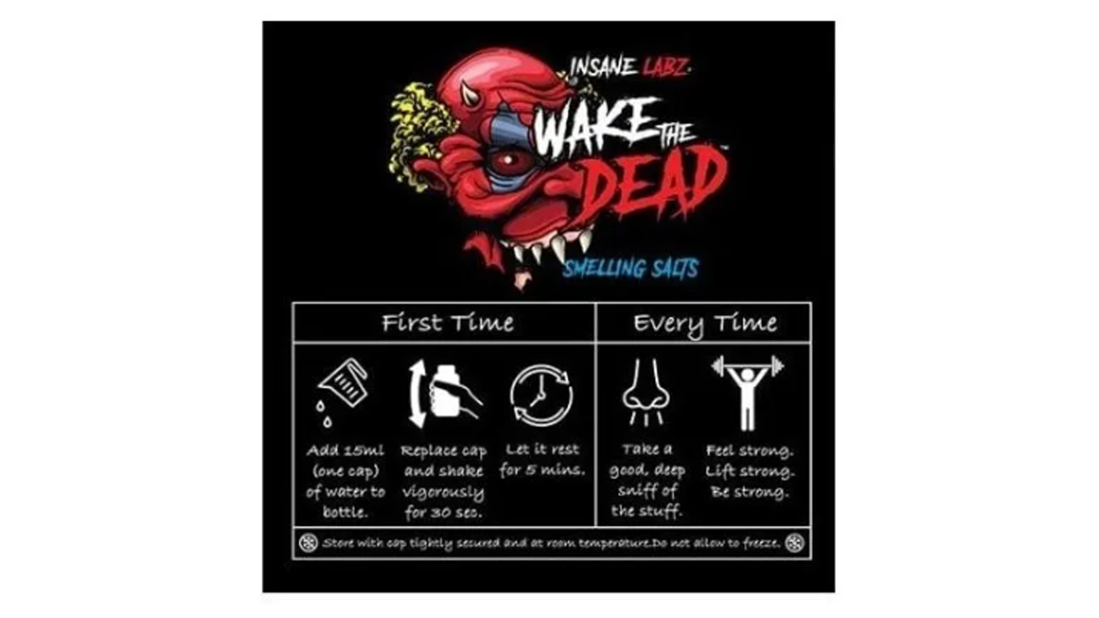 Pre Entreno Wake The Dead Insane Labz Smelling Salt Energia! 