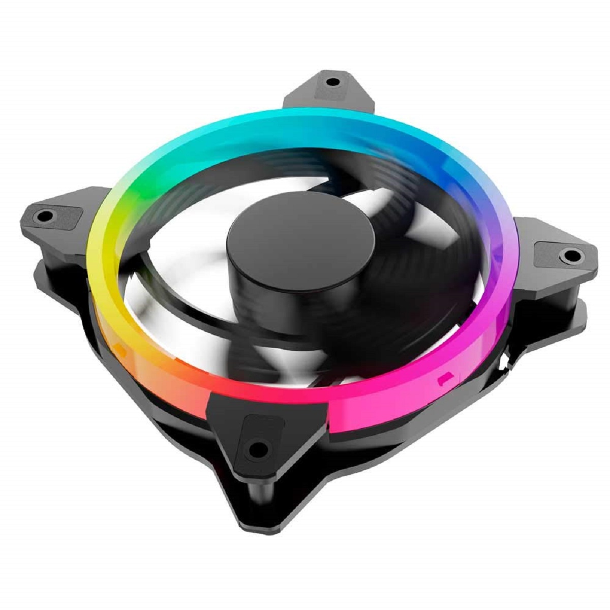 3 Ventiladores Gamer Para Cpu Con Luz LED RGB.