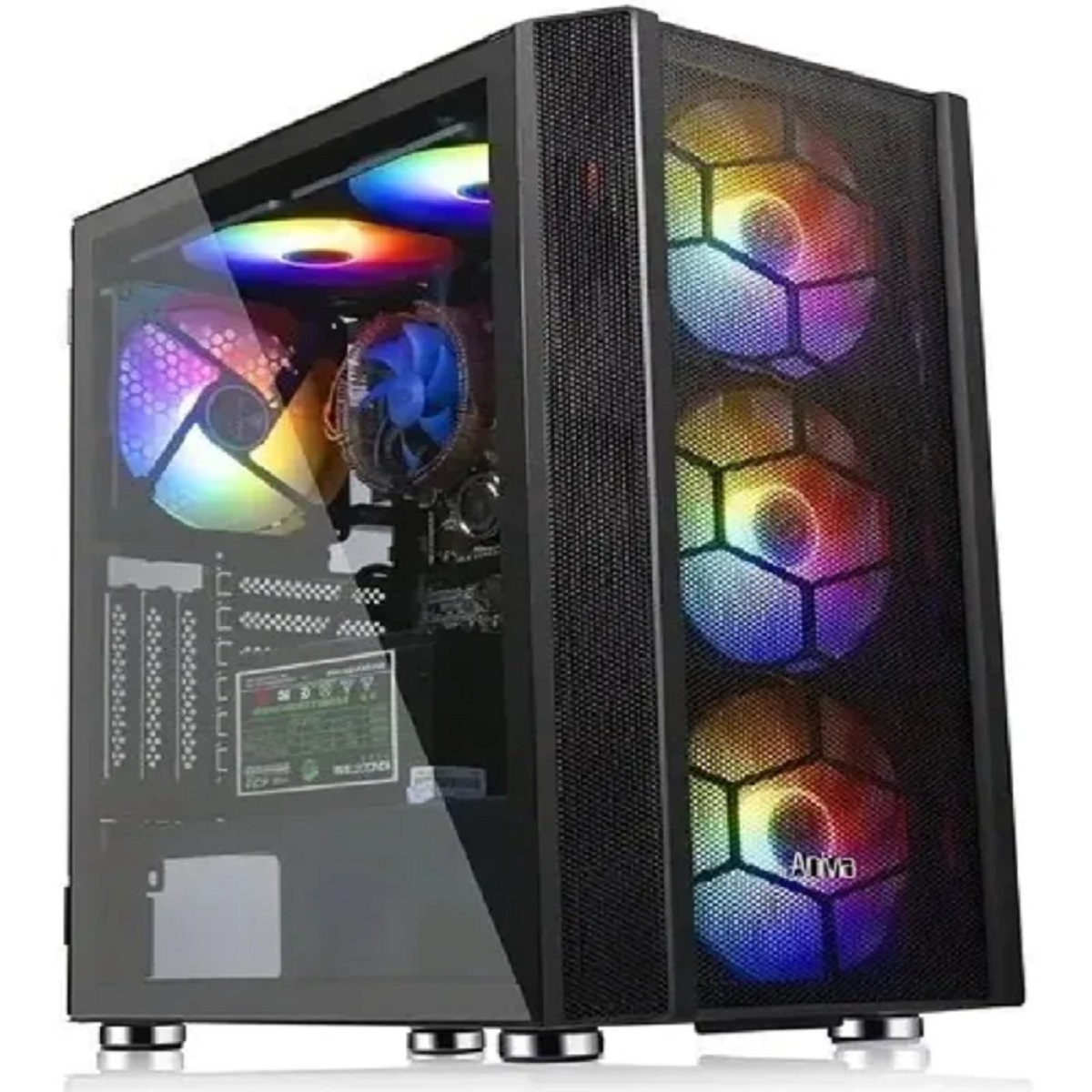 3 Ventiladores Gamer Para Cpu Con Luz LED RGB.