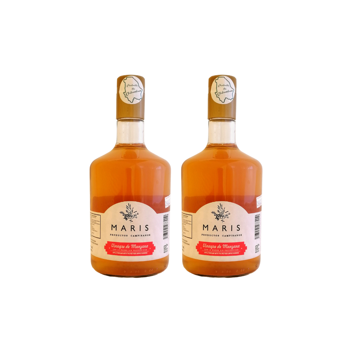 Paquete 2 piezas Vinagre de Manzana con La Madre