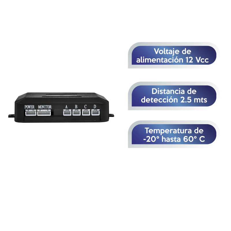 Kit De Camara Retrovisor para Auto con Luz Trasera Led para Indicar Frenado y Sensor de Movimiento / Master / KITSECURITYCAR