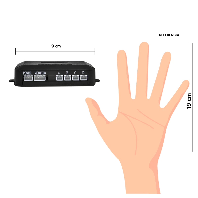 Kit De Camara Retrovisor para Auto con Luz Trasera Led para Indicar Frenado y Sensor de Movimiento / Master / KITSECURITYCAR