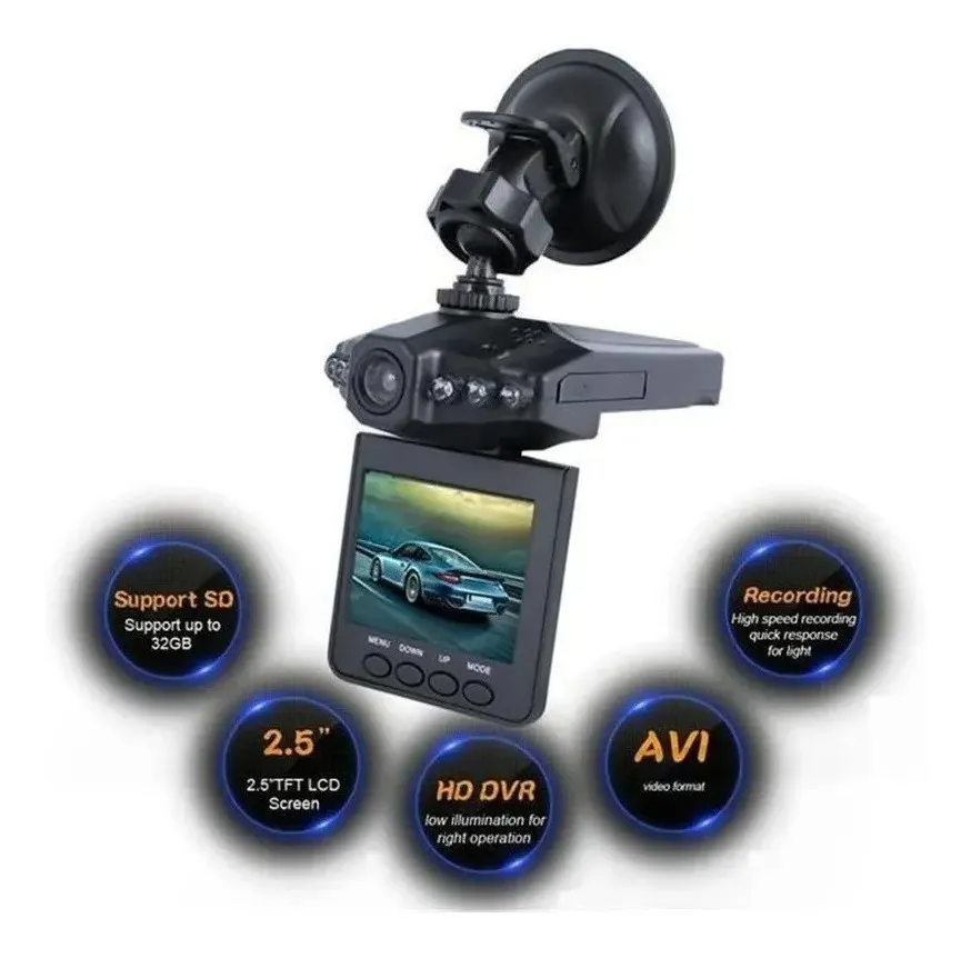 Kit De Camara Retrovisor para Auto con Luz Trasera Led para Indicar Frenado y Sensor de Movimiento / Master / KITSECURITYCAR