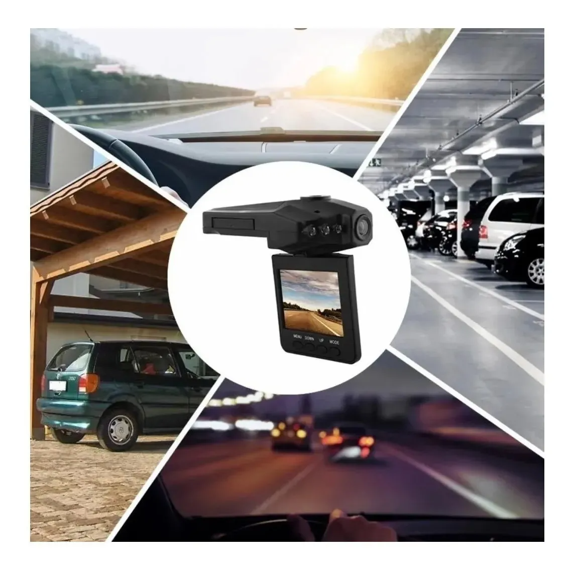 Kit De Camara Retrovisor para Auto con Luz Trasera Led para Indicar Frenado y Sensor de Movimiento / Master / KITSECURITYCAR