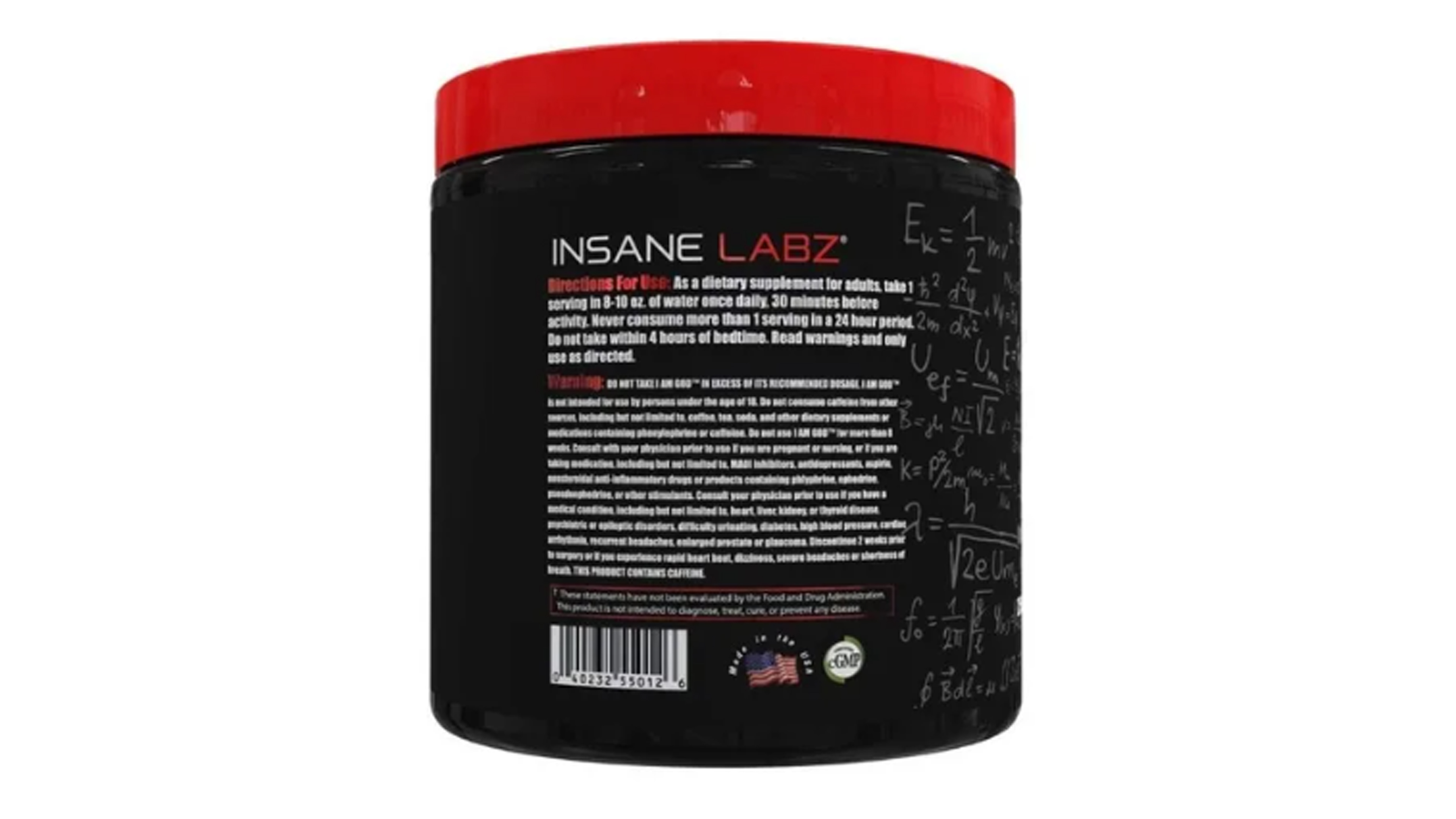 Pre Entreno I Am God Insane Labz 25 Ser Pre Entrenador Polvo sabor Thou Shalt Not Covet