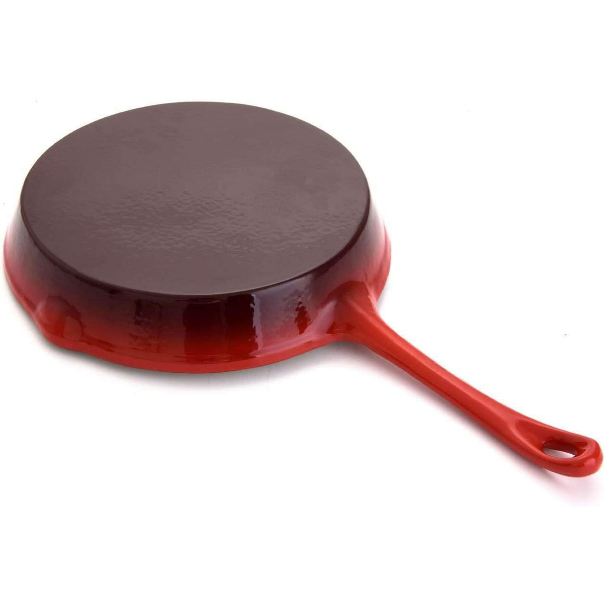 Sartén De Hierro Fundido Esmaltado De 20 Cm Hamilton Beach Rojo