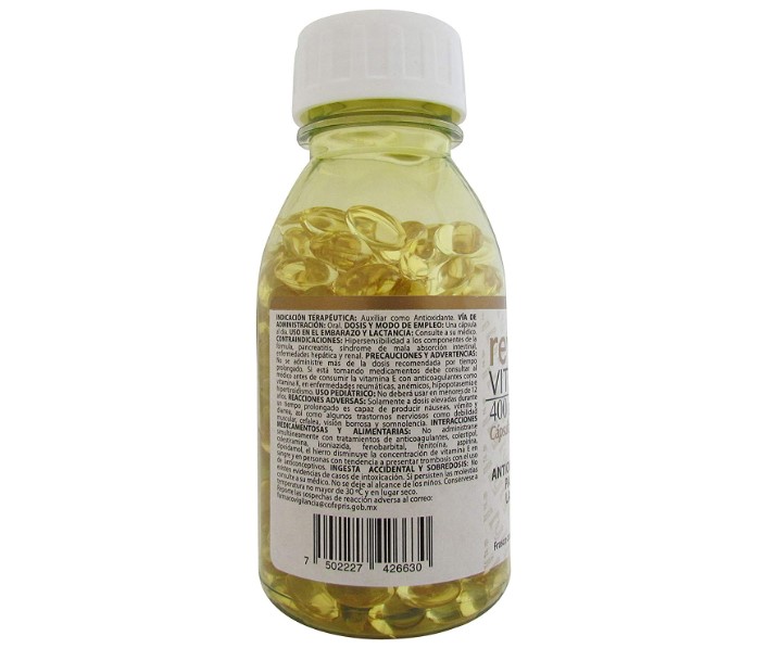 Revitare Vitamina E Con 300 Cápsulas 400 mg