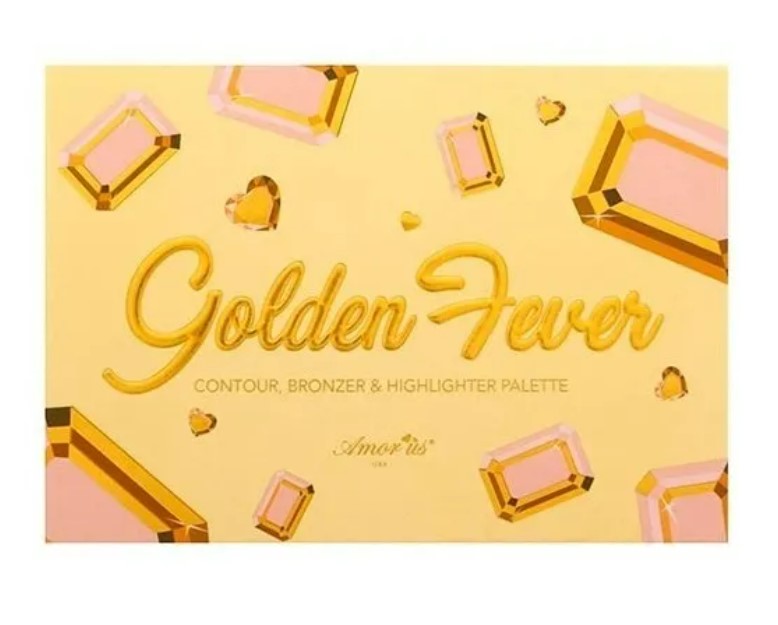Paleta Contorno Iluminador Bronceador Golden Fever Amor Us