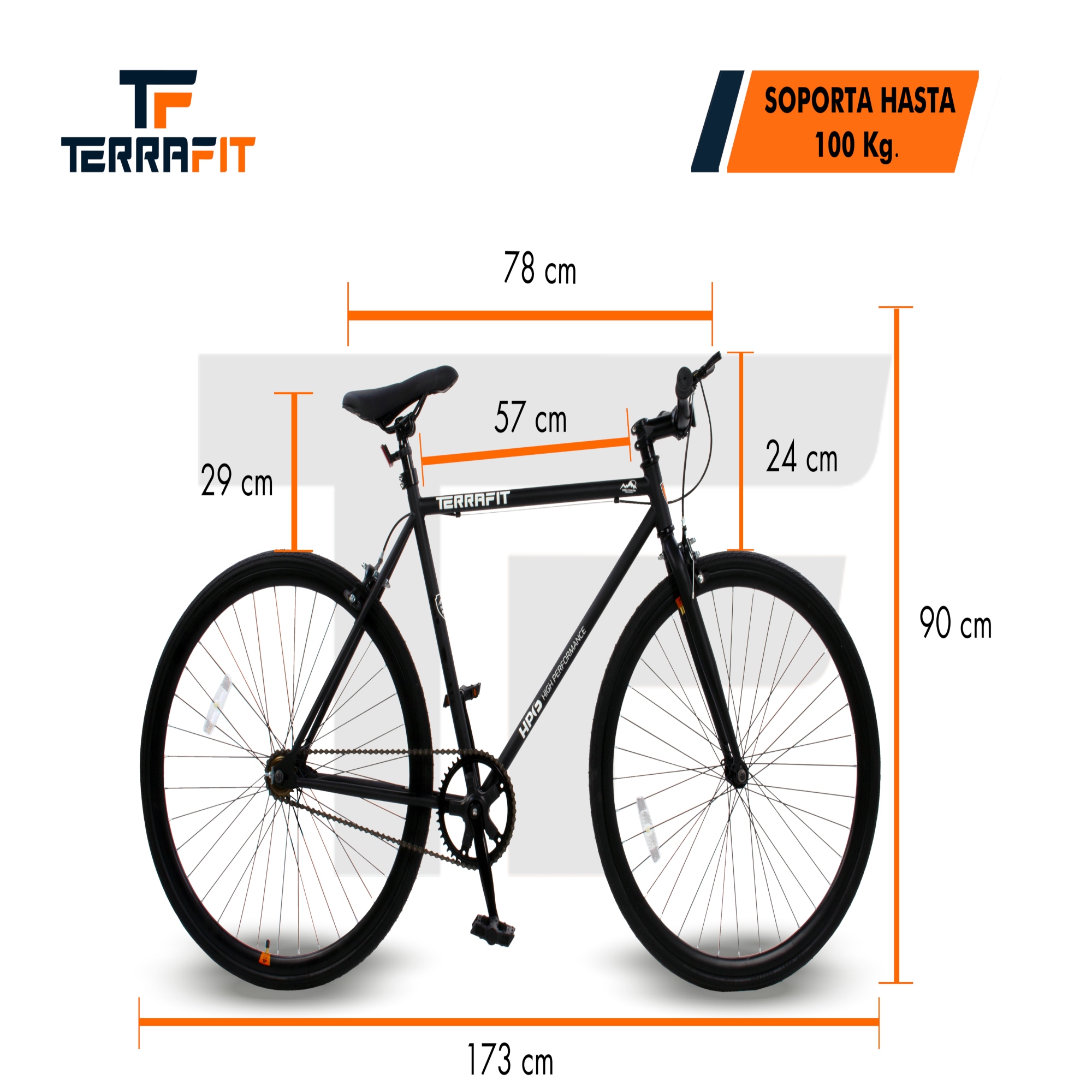 Bicicleta Fixie Urbana Ciudad Rodada 700 Terrafit Atenea 