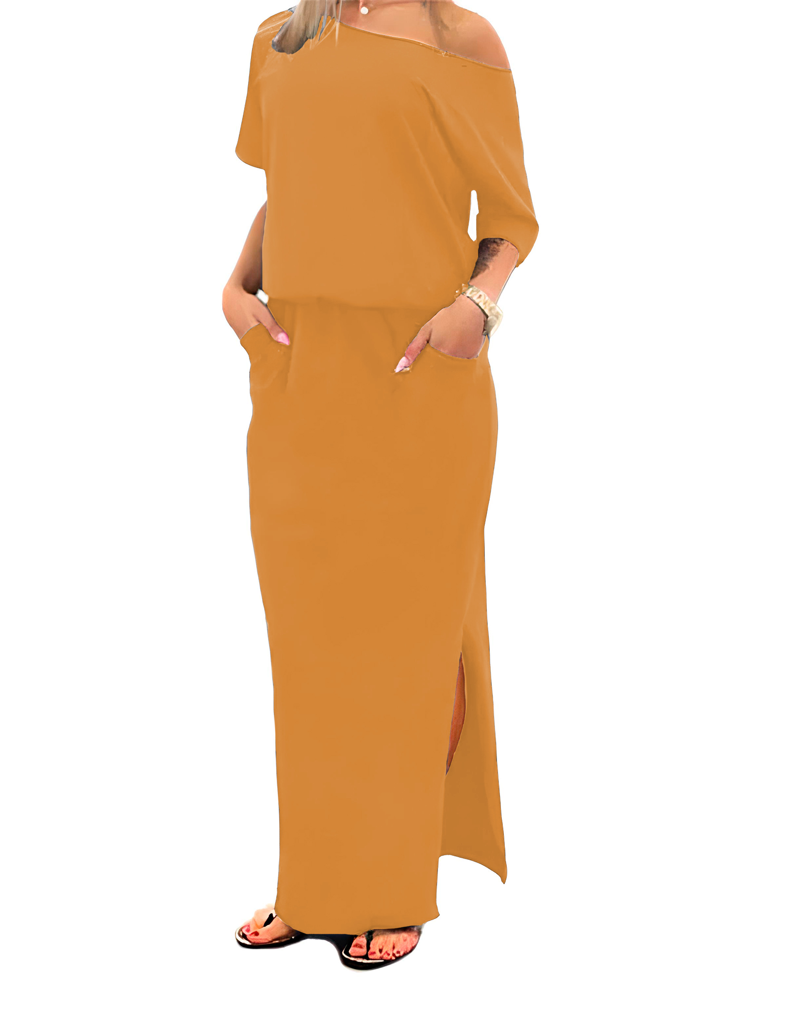 Vestido largo campesina Xally