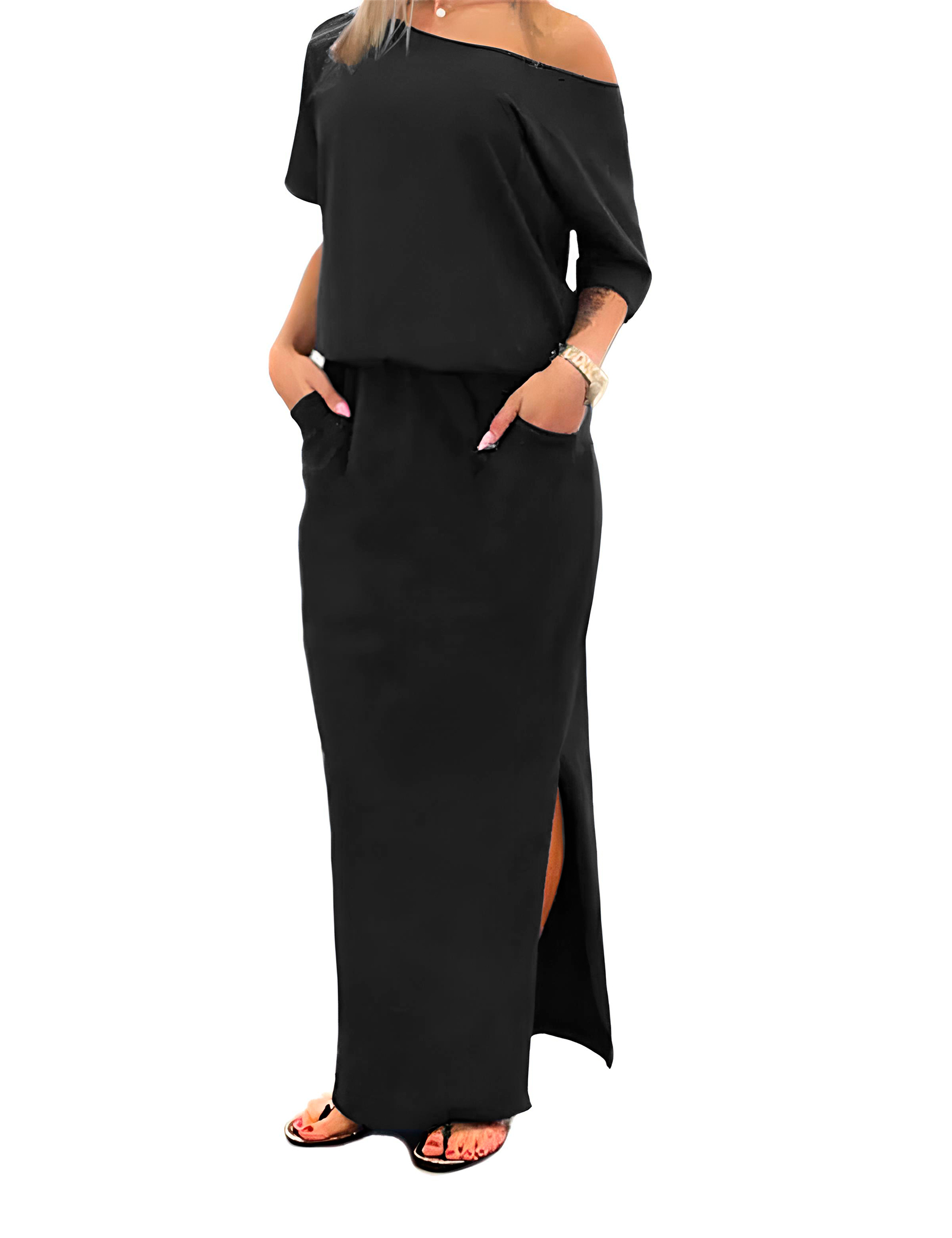 Vestido largo campesina Xally