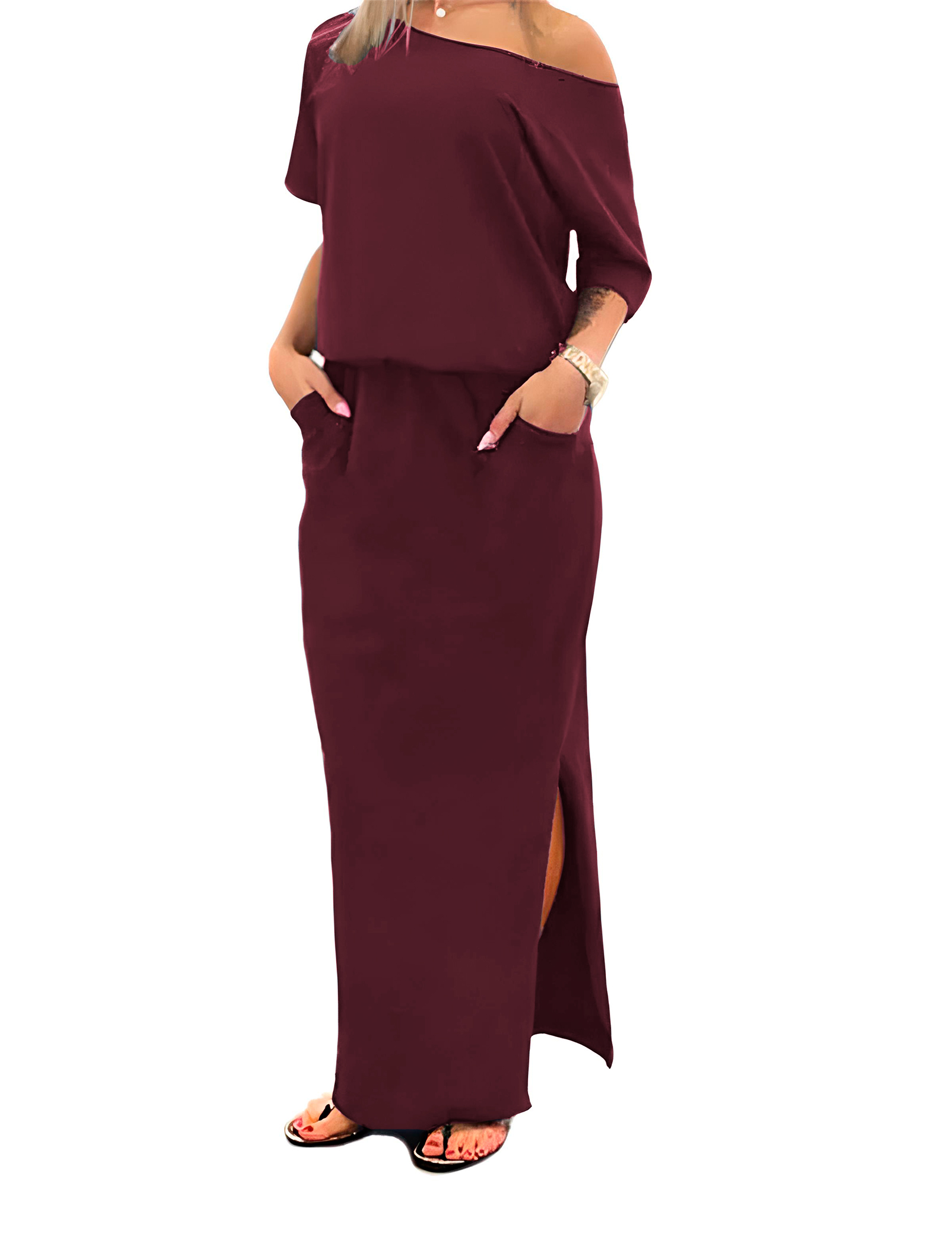 Vestido largo campesina Xally