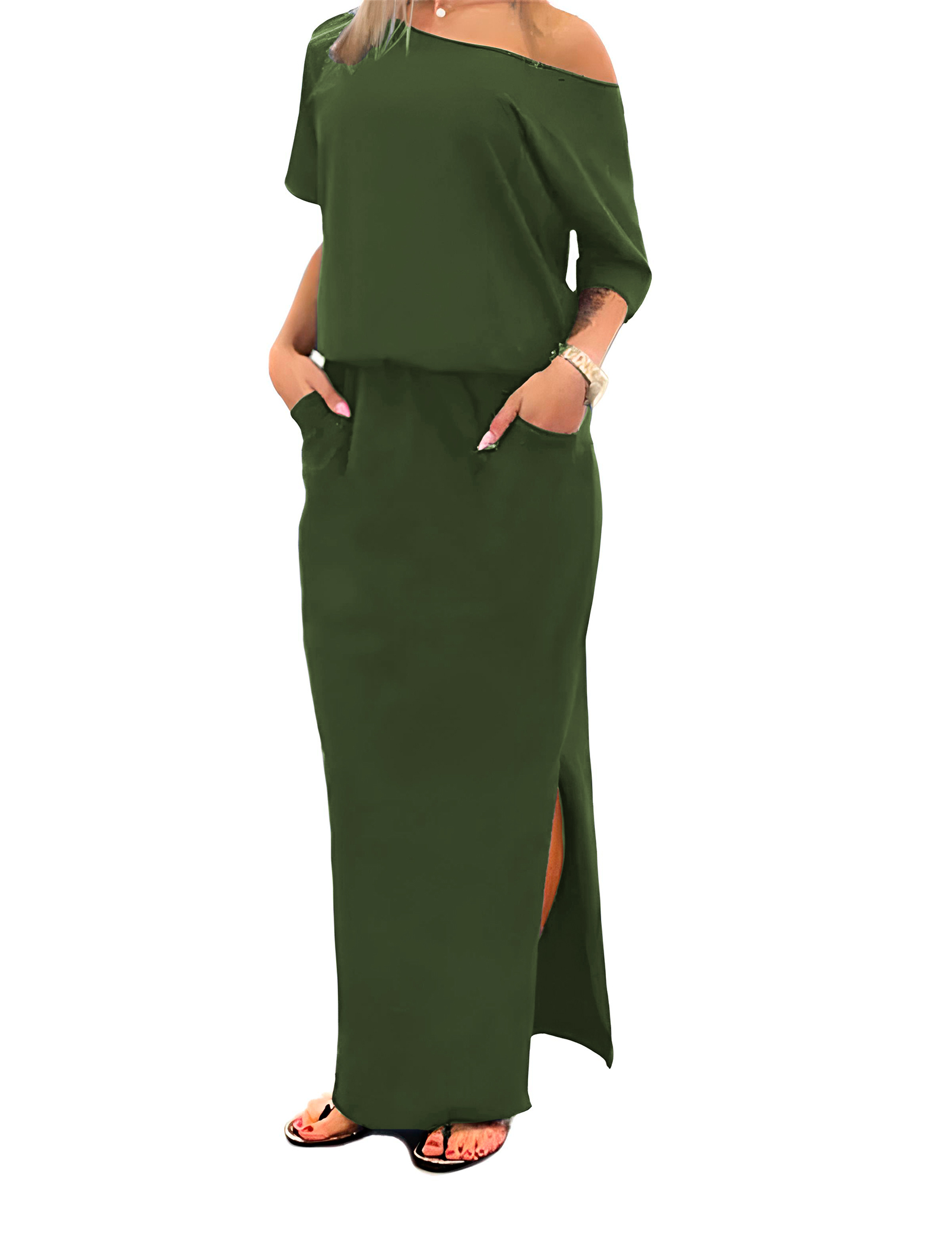 Vestido largo campesina Xally