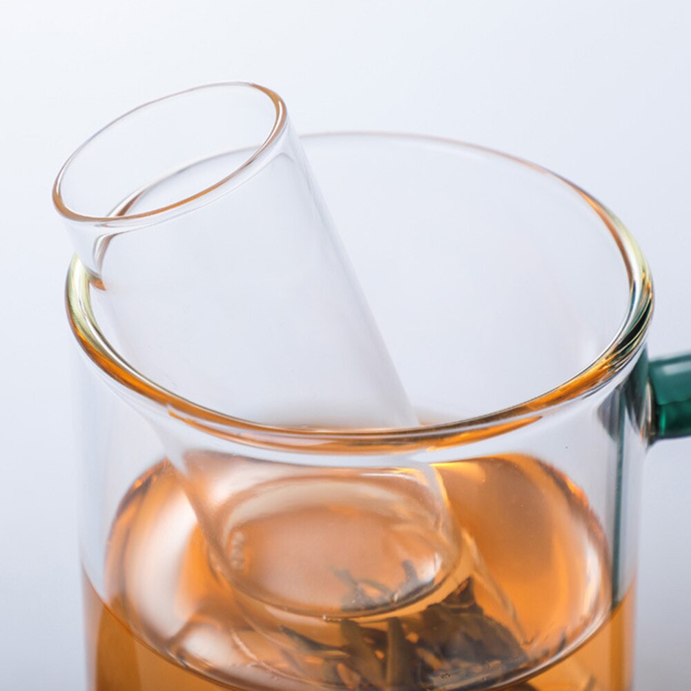 Infusor Té Tetera Portátil Taza Filtro Infusor De Té Para Hojas Sueltas Vidrío Tubo Reutilizable