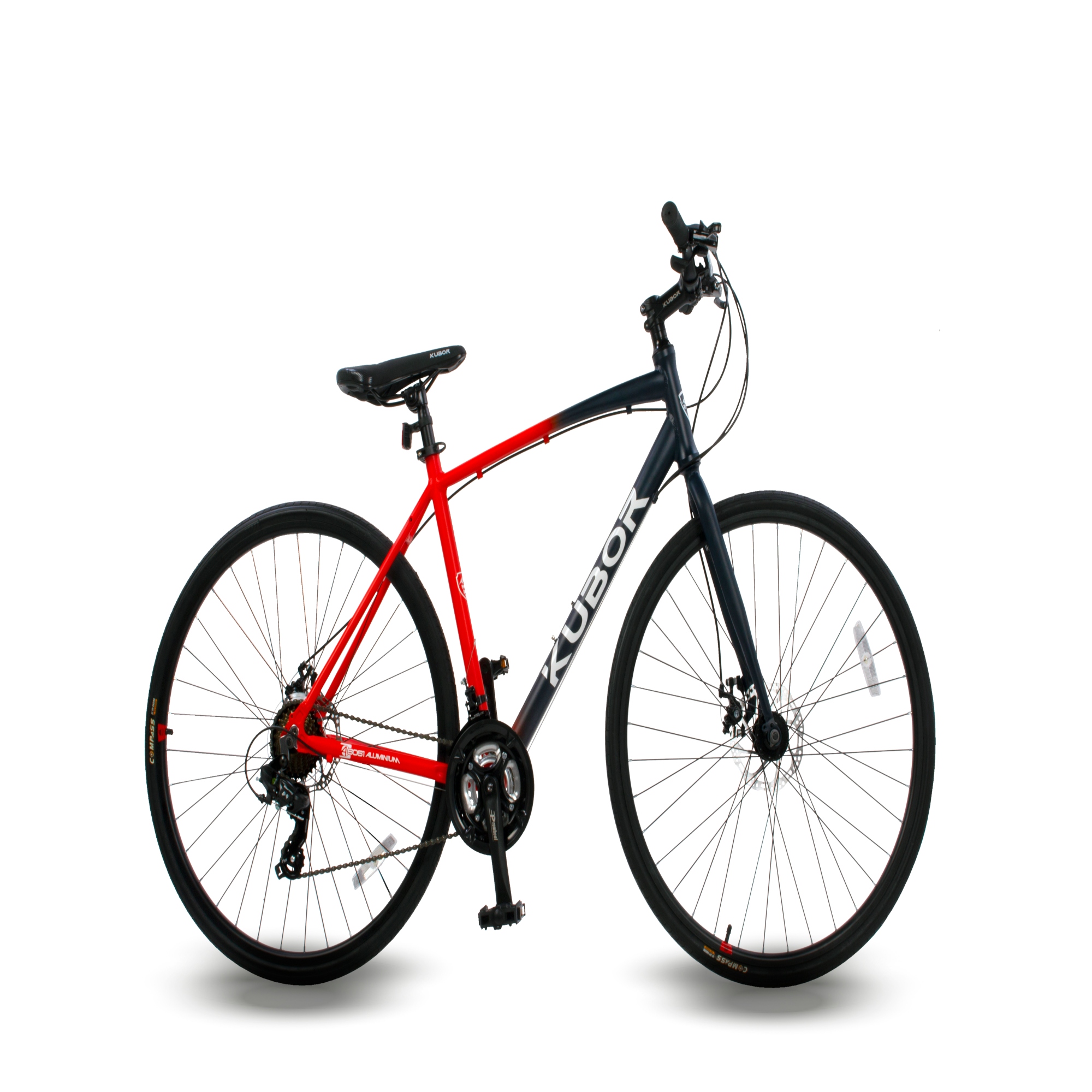 Bicicleta Hibrida Montaña Ruta Urbana R 700 Kubor Aluminio