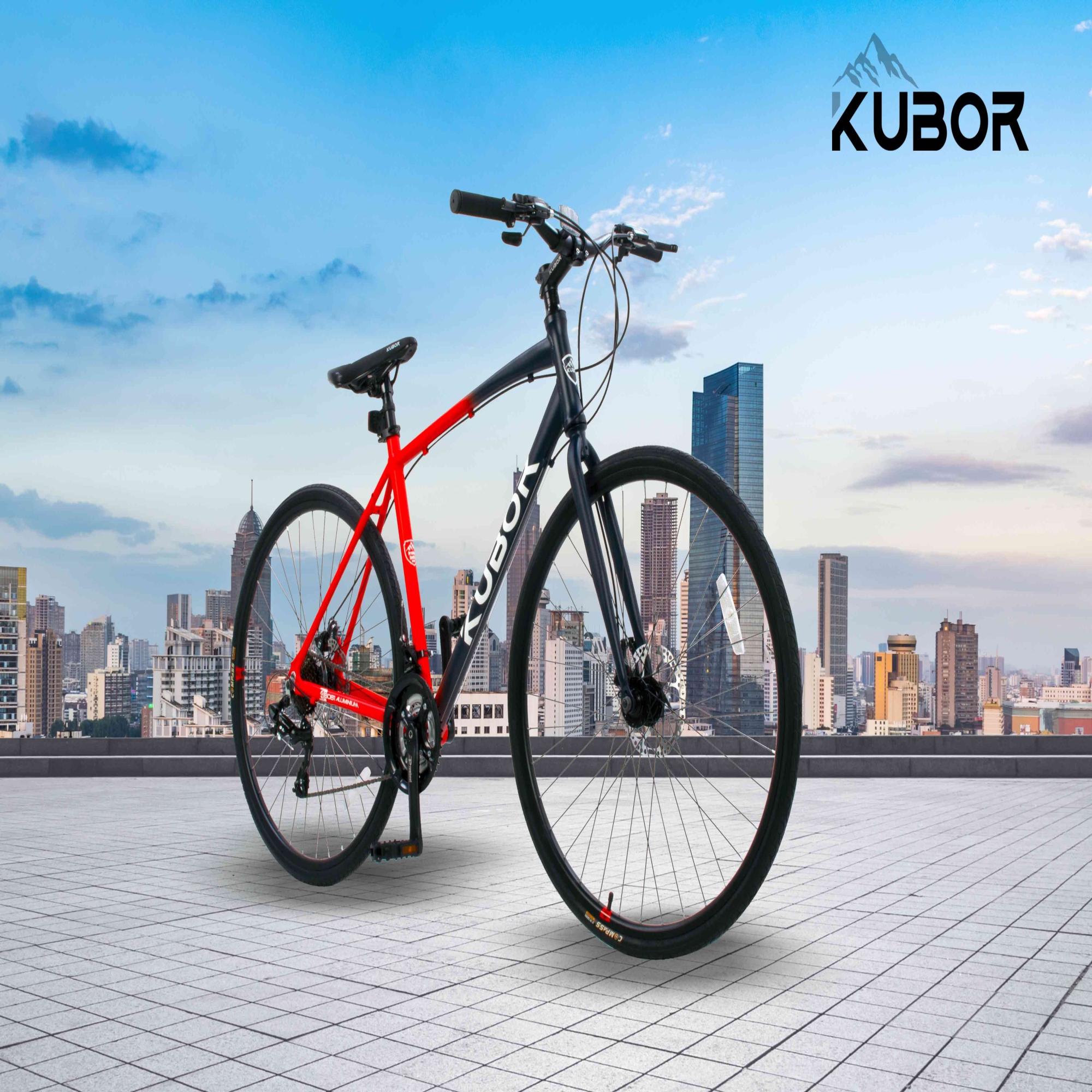 Bicicleta Hibrida Montaña Ruta Urbana R 700 Kubor Aluminio